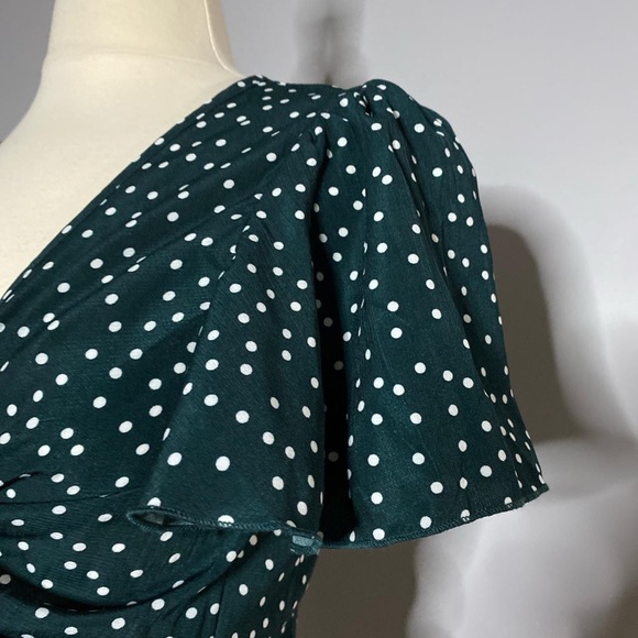 Two Piece Matching Wrap top and Skirt Set - Picture 3 of 4